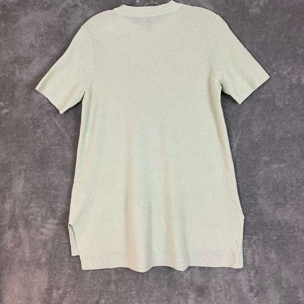 Eileen Fisher Knit TShirt Womens S Sage Green Organic‎ Linen Lightweight - Picture 6 of 10